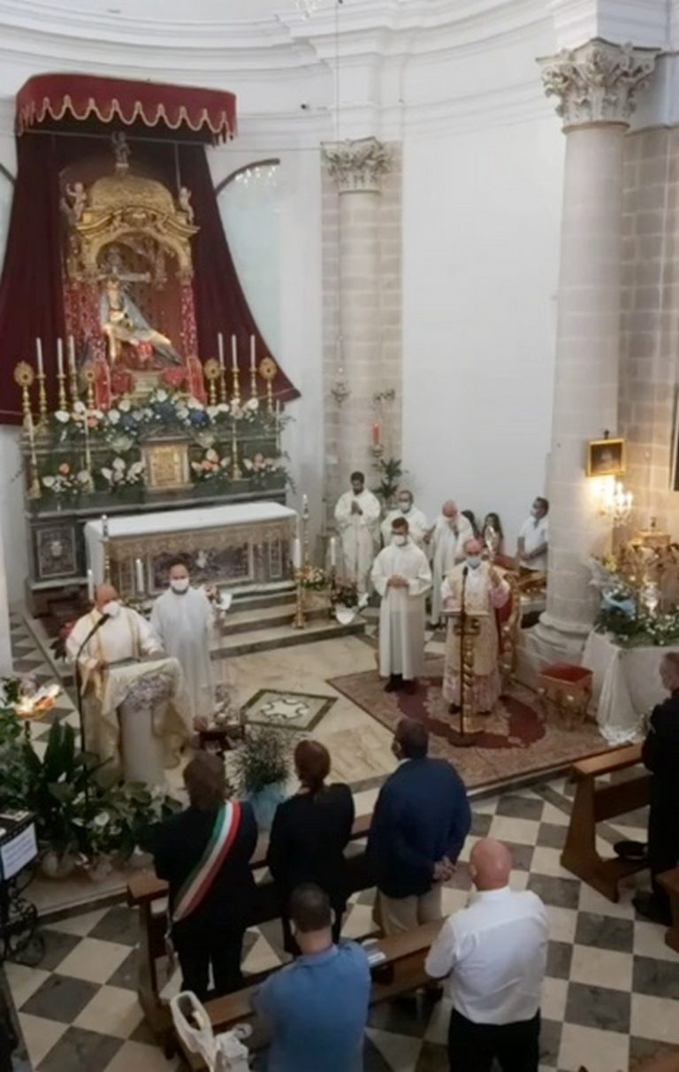 Addolorata, la chiusura della festa con la presenza del Vescovo Mons. La Placa