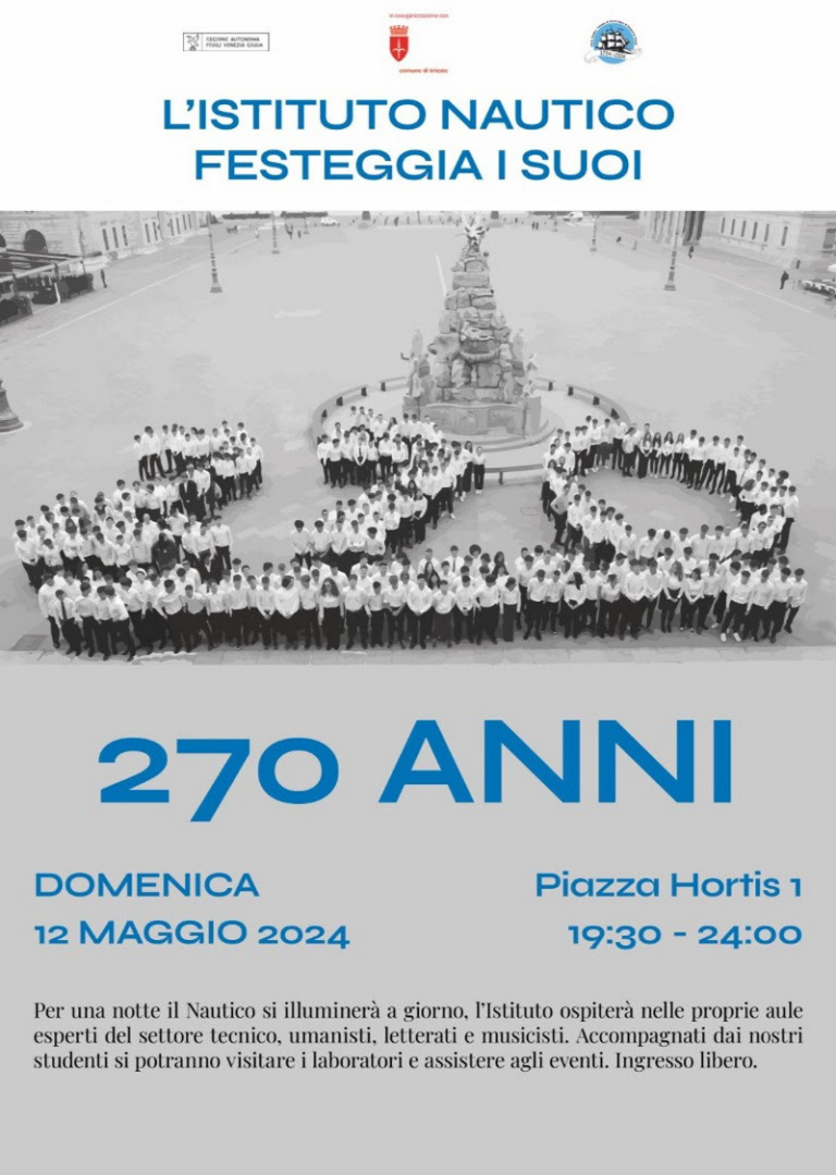 I 270 anni dell’Istituto Nautico di Trieste