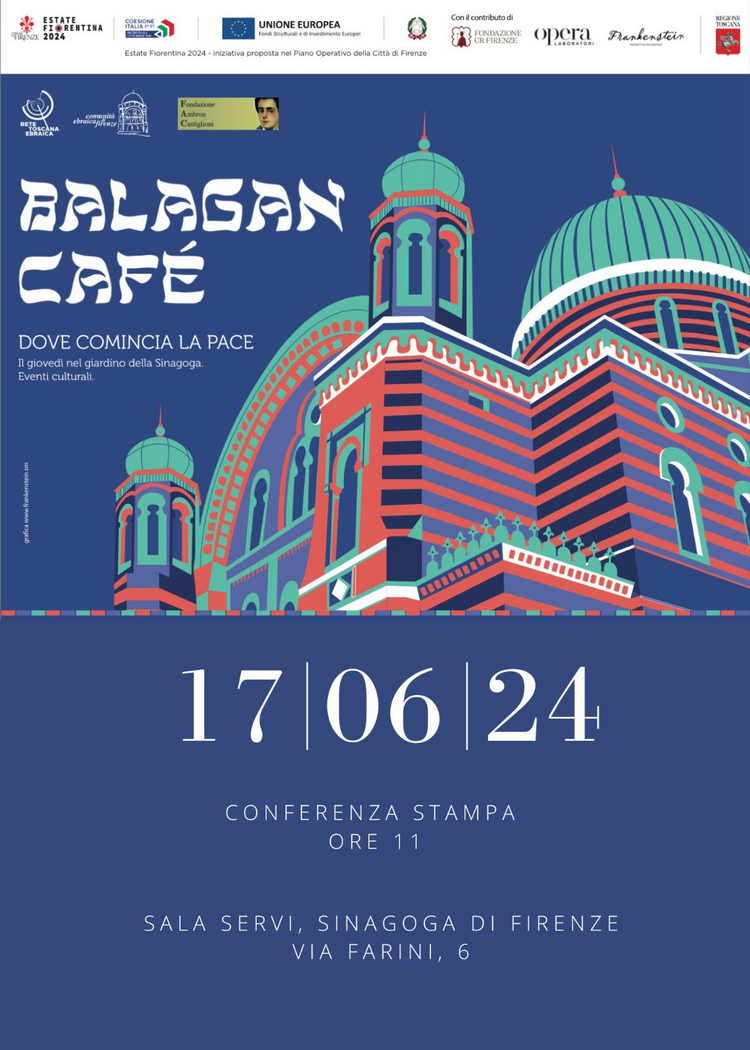 Sinagoga di Firenze: Presentazione del Balagan Café “Dove comincia la pace”